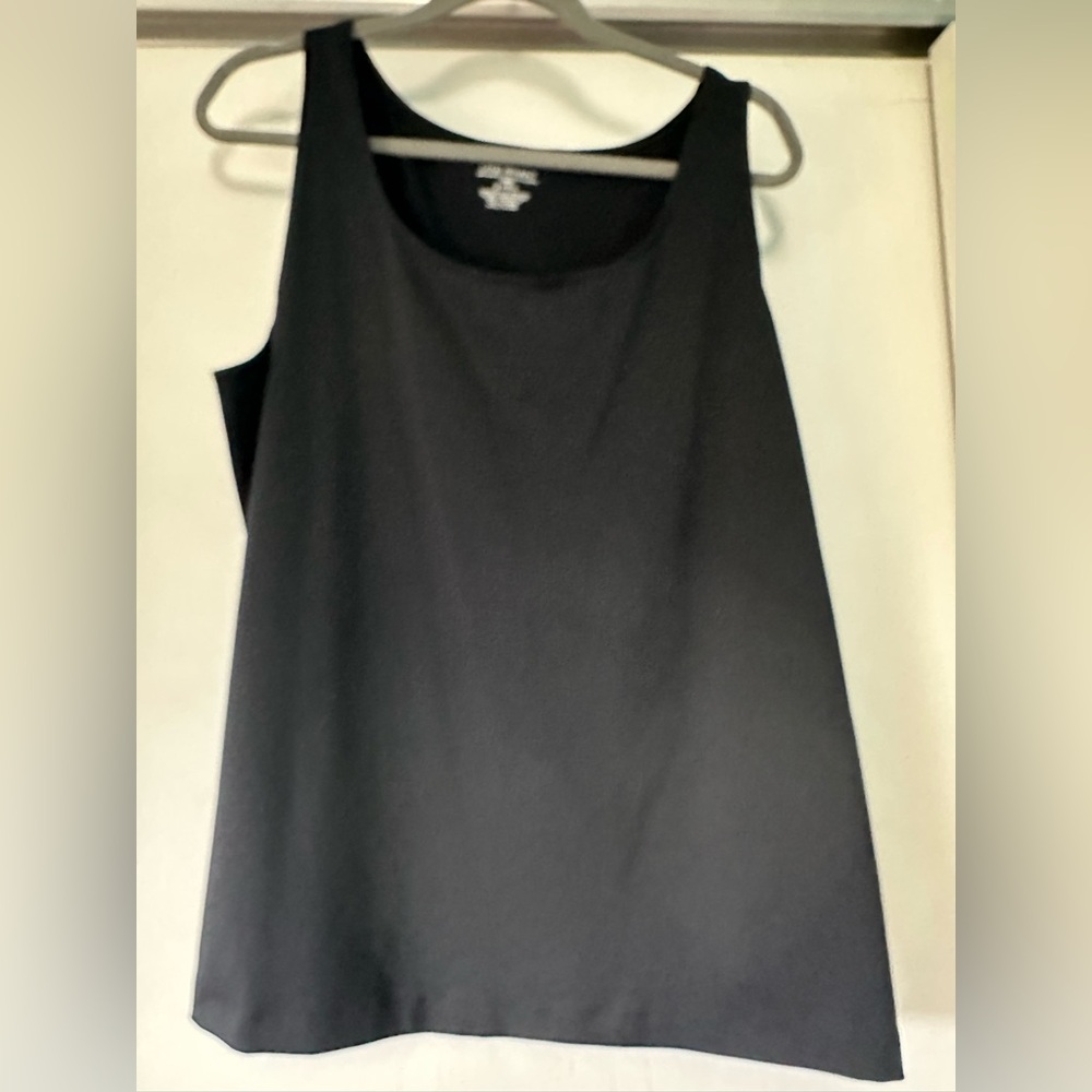 Lane Bryant Black Scoop Neck Tank Top